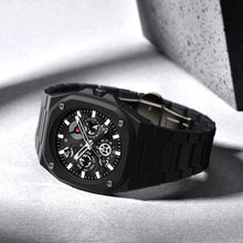 Premium Black Stainless Steel Waterproof Men’s Watch